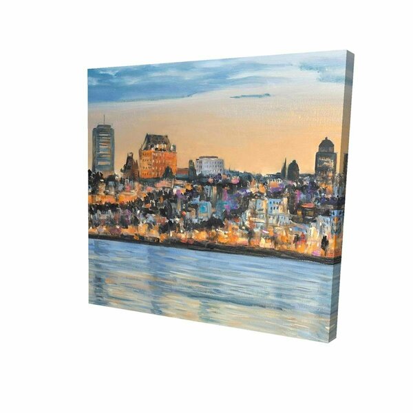 Fondo 12 x 12 in. Skyline of Quebec City-Print on Canvas FO2790111
